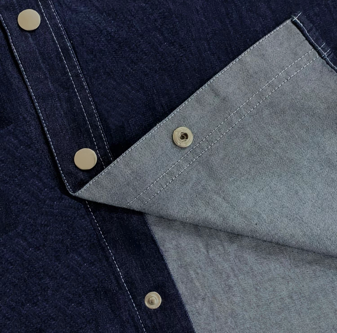 áo sơ mi denim ngắn tay